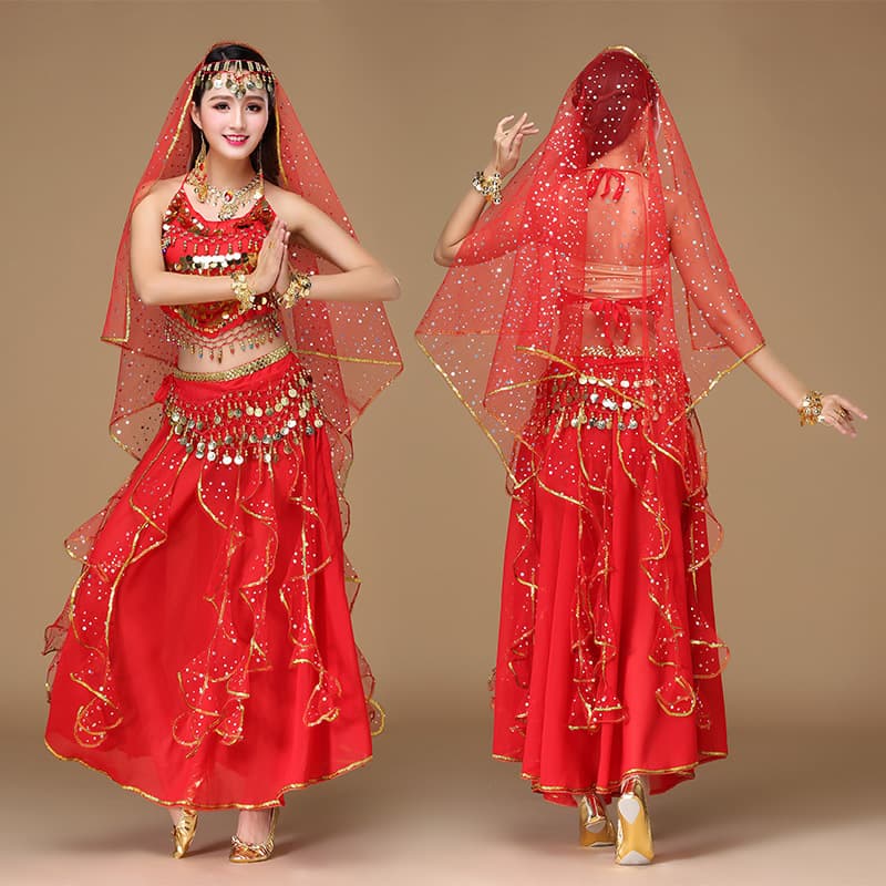 Indian Women's Dance Costume High-End Exotic Belly Dance Performance Dress New Style