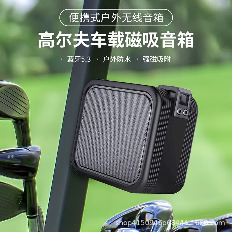 New Outdoor Golf Magnetic Waterproof Mini Subwoofer Mobile Phone Bluetooth Speaker Wireless Portable Cycling Stand
