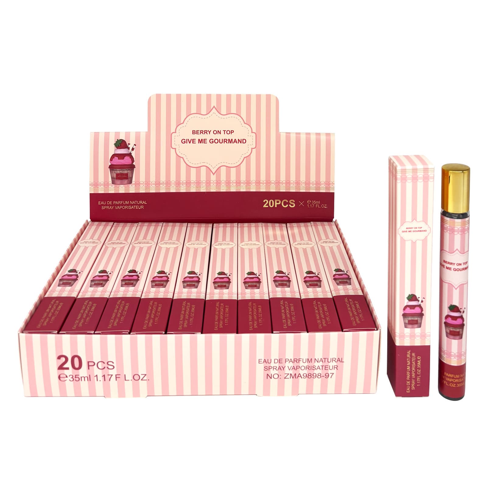 High-quality cross-border popular lattafa ice cream 35ml test tube perfume sample Arab hot-selling foreign trade batch