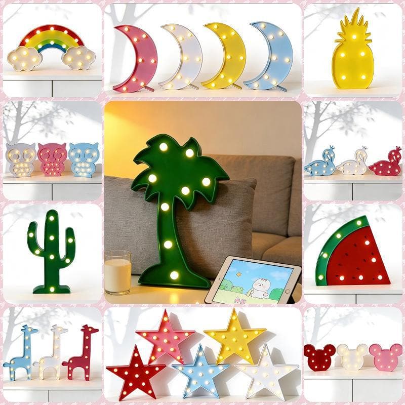 Stage hand-held star light for performance hand-held five-pointed star atmosphere light LED glowing cartoon rainbow moon shape light
