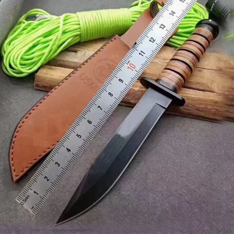Cross-border Kabar 1217 Camping Knife, High Hardness Sharp Tactical Knife, Outdoor Knife, Wilderness Survival Knife