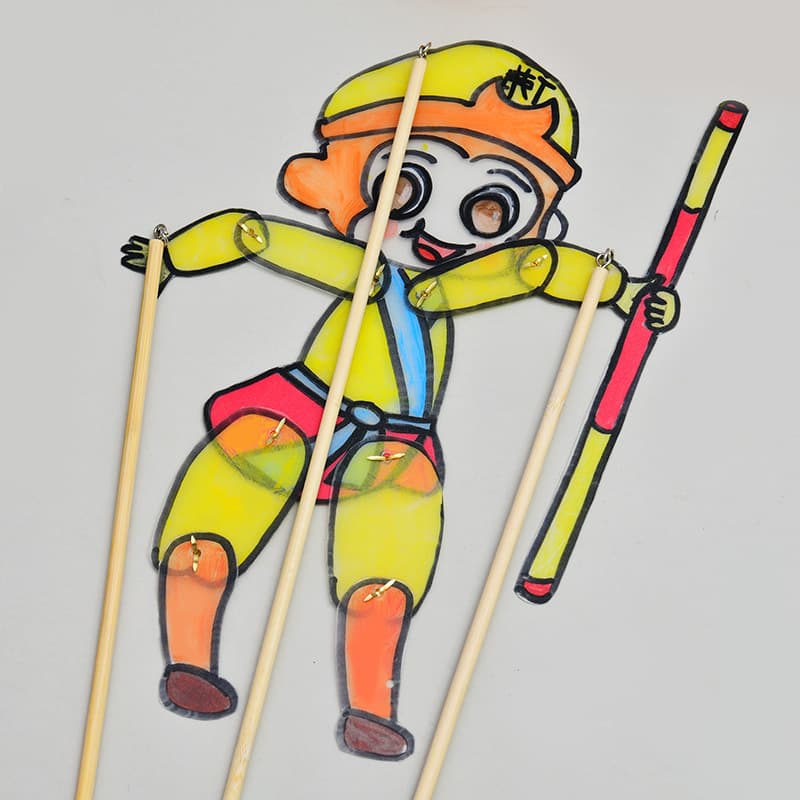 Intangible Cultural Heritage Shadow Puppetry DIY Craft: Materials, Accessories, Props, Support Rods, and Control Rods for Toddlers and Children