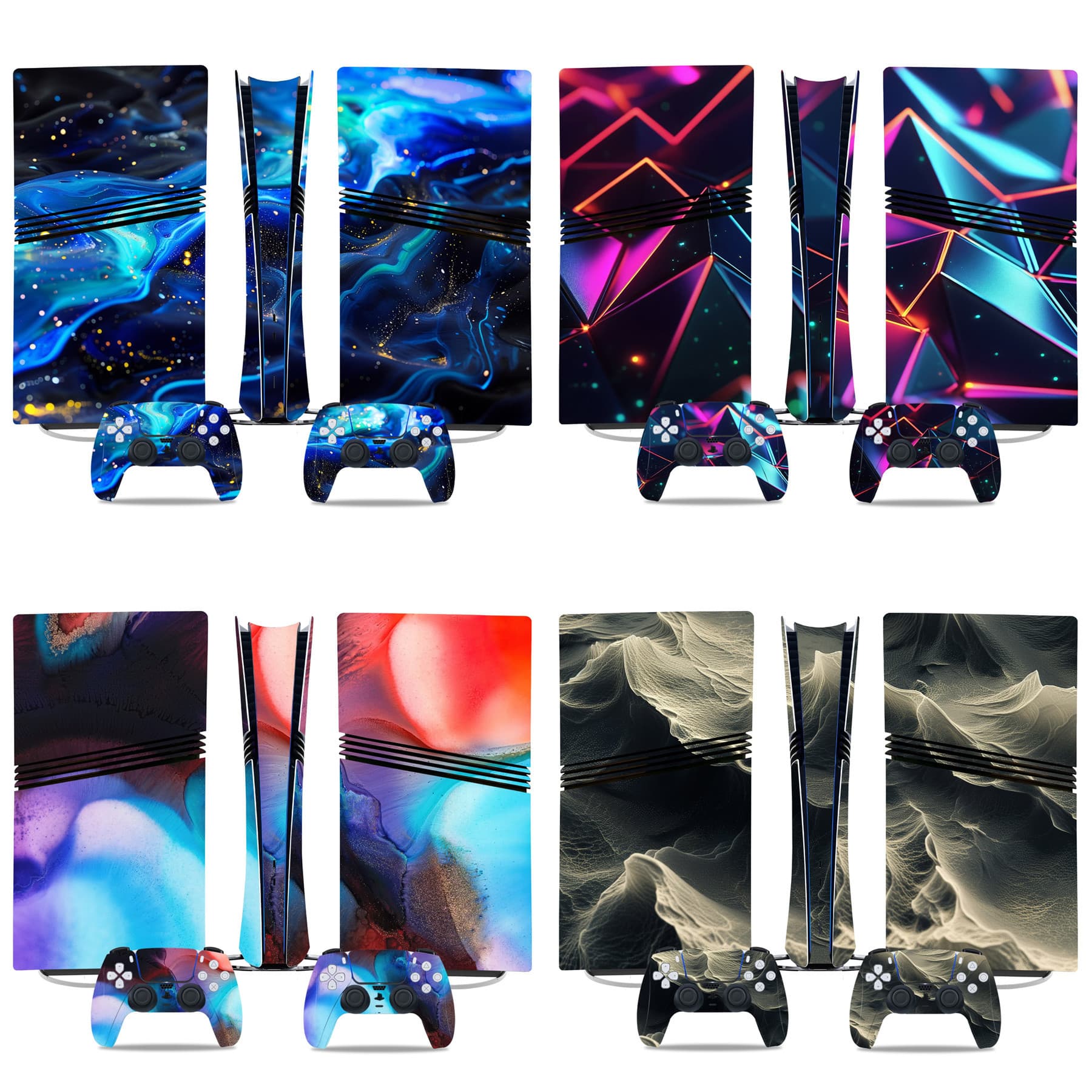 Knight PS5 PRO game console color sticker color film body sticker protective film handle sticker foreign trade model