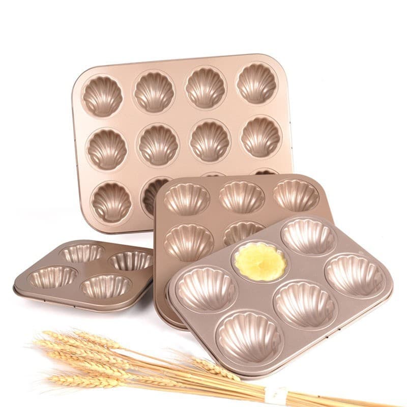 6-Cavity Non-Stick Cake Mold Muffin Cup Egg Tart Pan DIY Cheesecake Baking Tool