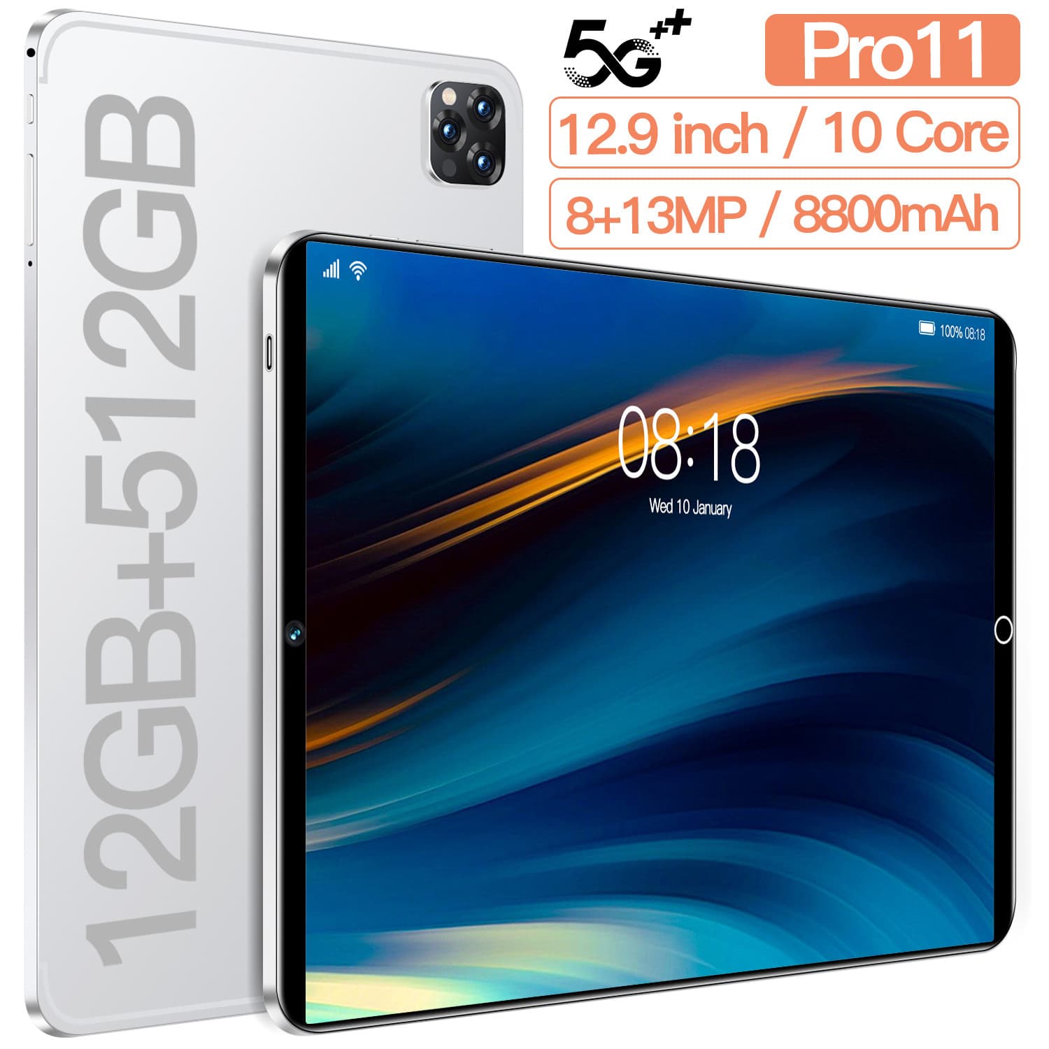 New Cross-border 10.1-inch Android Smart Tablet Bluetooth Gaming Dual SIM Full Network Video Factory Wholesale