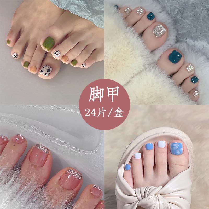 Spring and Summer Toenail Stickers, Summer Toenail Patches, Wearable Fake Nails