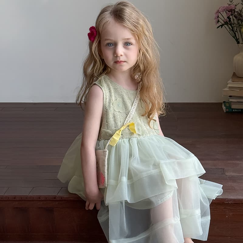 New Korean Children's Dress for Baby Girls Summer Vest Dress Princess Dress Birthday Party Outfit 2025