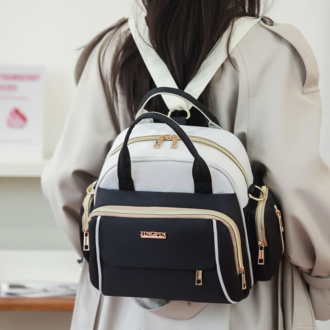 Cross-border new model mommy bag small multi-pocket single shoulder portable mommy bag lightweight cover trolley case milk storage double shoulder mother bag
