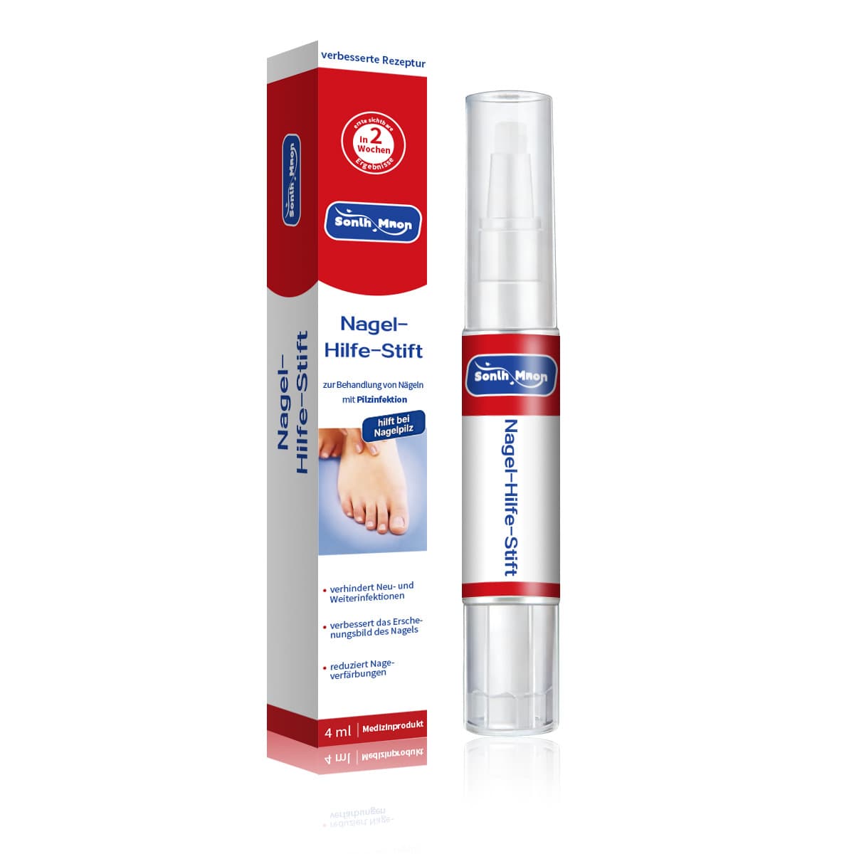 Som In-Stock Nail Fungus Pen, Nail Antibacterial Gel, Nail Protection and Maintenance All-In-One, No Need to Remove Nails, Nail Repair