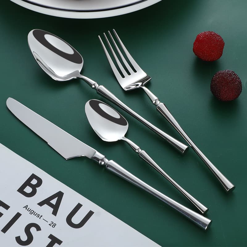 Xiaomanyao 304 stainless steel tableware thickened steak knife, fork and spoon high-looking ins western food tableware knife, fork and spoon