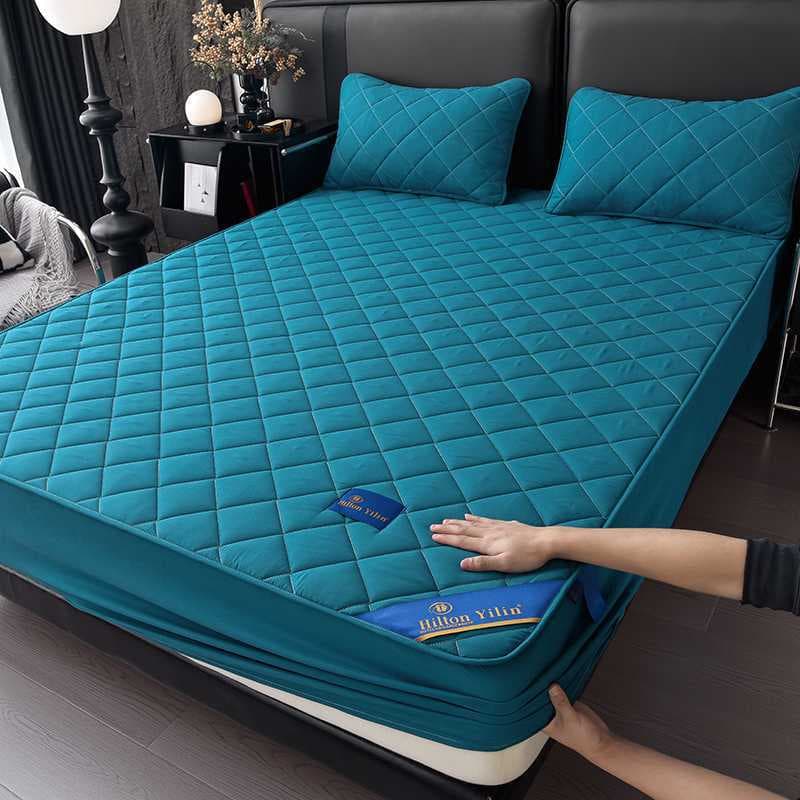 Nantong Home Textiles 2025 New A-Class Original Cotton Thick Quilted Fitted Sheet Single Piece Mattress Protector Bulk Wholesale