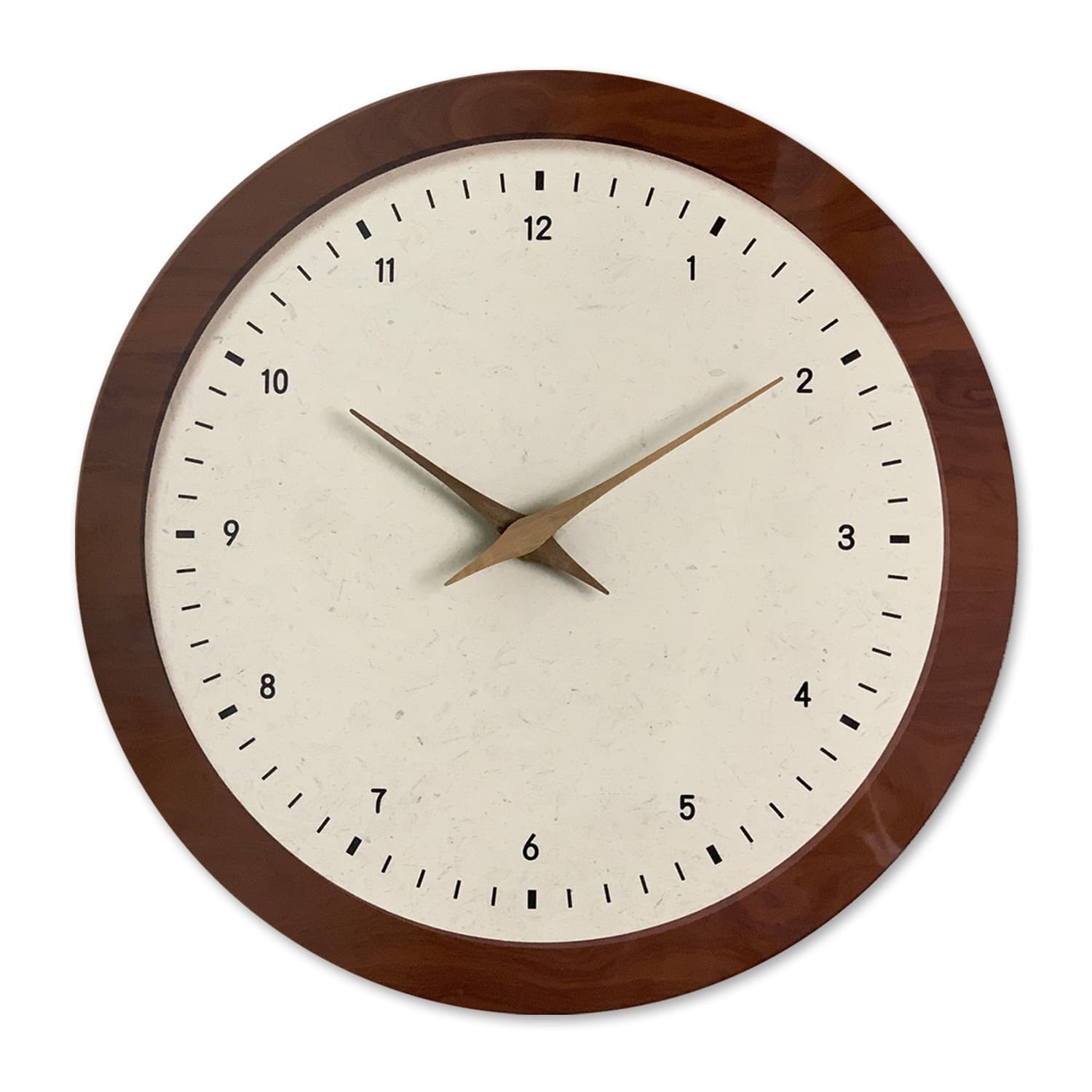 14 Inch French Style Simple Wooden Wall Clock for Living Room, High-End Decorative Silent Clock, Wholesale