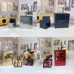 Cross-border women's 100ml Billie Eilish same gold white dice transparent black Ali No.3 perfume