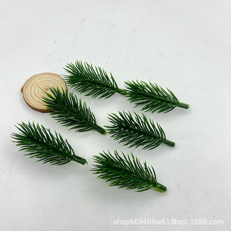 Artificial Christmas Wreath DIY Craft Garland Materials Pine Grass Seaweed Pine Needle Christmas Decoration Gradient Pine Needle Plant