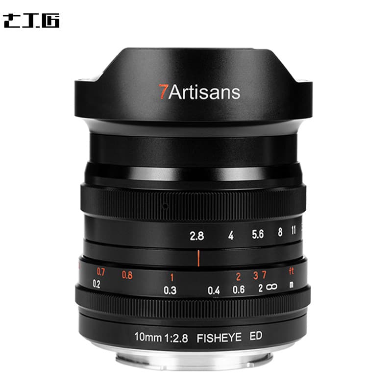 7Artisans 10mm F2.8 Full-Frame Fisheye Lens Suitable for Canon Rf Mount Mirrorless Cameras