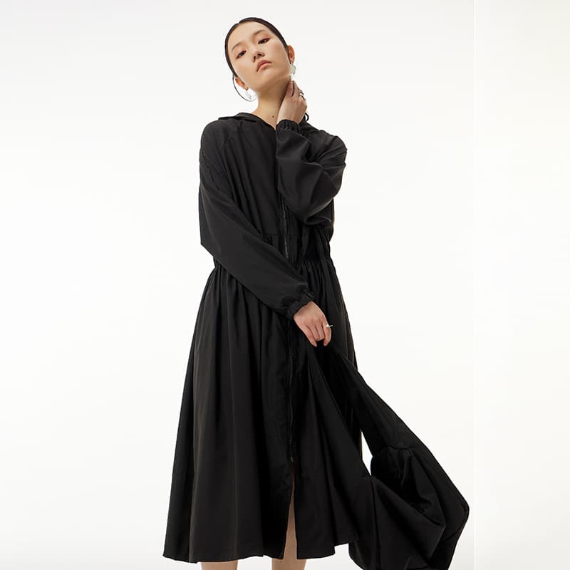 2026 Spring New Plus Size Women's Dress Loose Slimming Mid-Length Cardigan Coat 81228