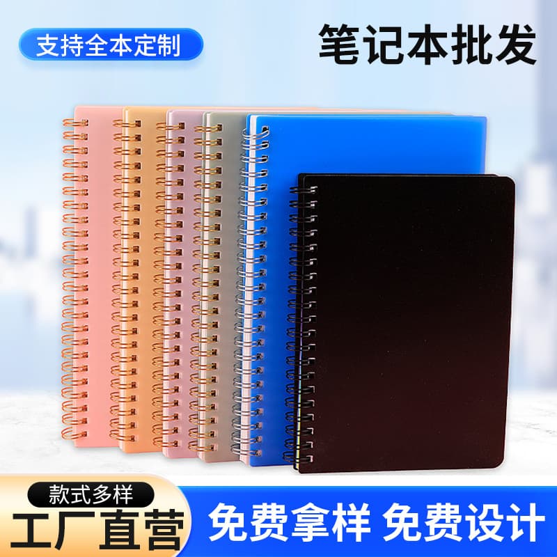 A5 Size Thickened Ring Binder Notebook High Aesthetic Minimalist Fashion INS Style Logo Printing Available for Wholesale