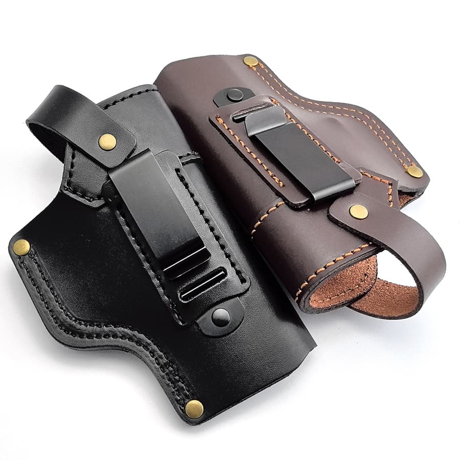 GLOCK Holster Leather Outdoor Glock G17 Tactical Pistol Holster Portable Leather Gun Bag Concealed Quick Draw Holster