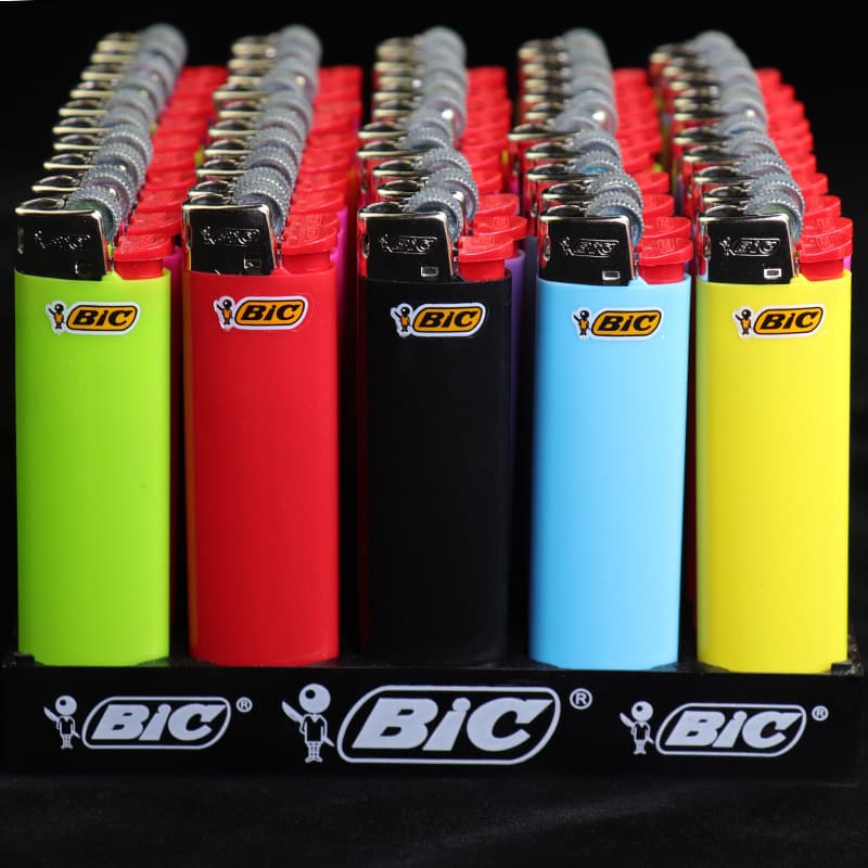 French Bic J5 Short Lighter, Explosion-Proof New Model, Bic Disposable Flint Lighter