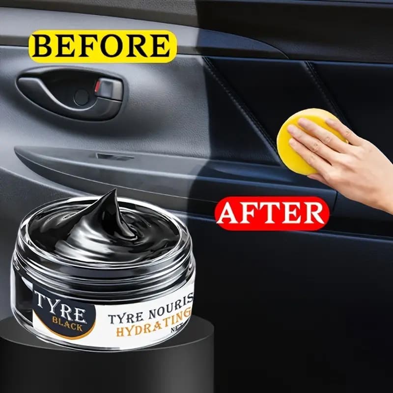 Car Plastic Trim Crystal Coating Restorer, Black Interior Dashboard Wax Repair Polish, Car Wash Product