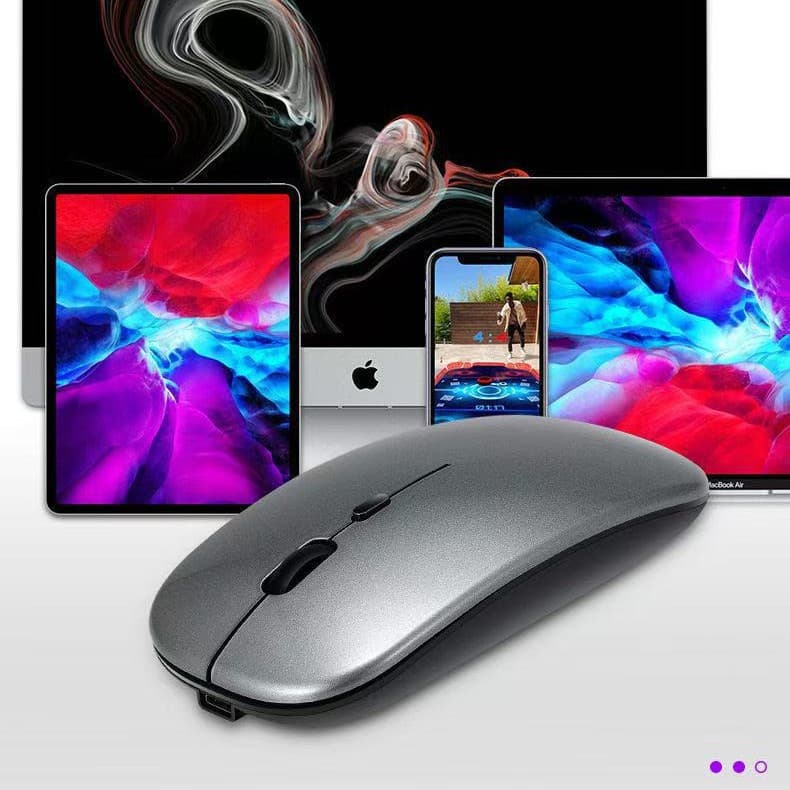 Factory Stock Cross-Border Bluetooth Glowing Mouse, Rechargeable, Silent, Ultra-Thin, Office Tablet Business Dual-Mode Wireless Mouse