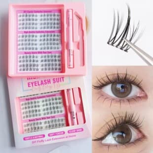 Cross-border False Eyelashes Gentle Clean Atmosphere Sweet Girl Fairy Lashes Amazon DIY Hot Selling for Export