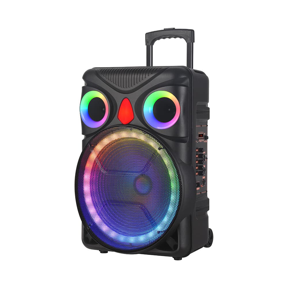 2023 New Private Model 15-inch Trolley Trolley Bluetooth Speaker 1800W High Power DJ Party Speaker