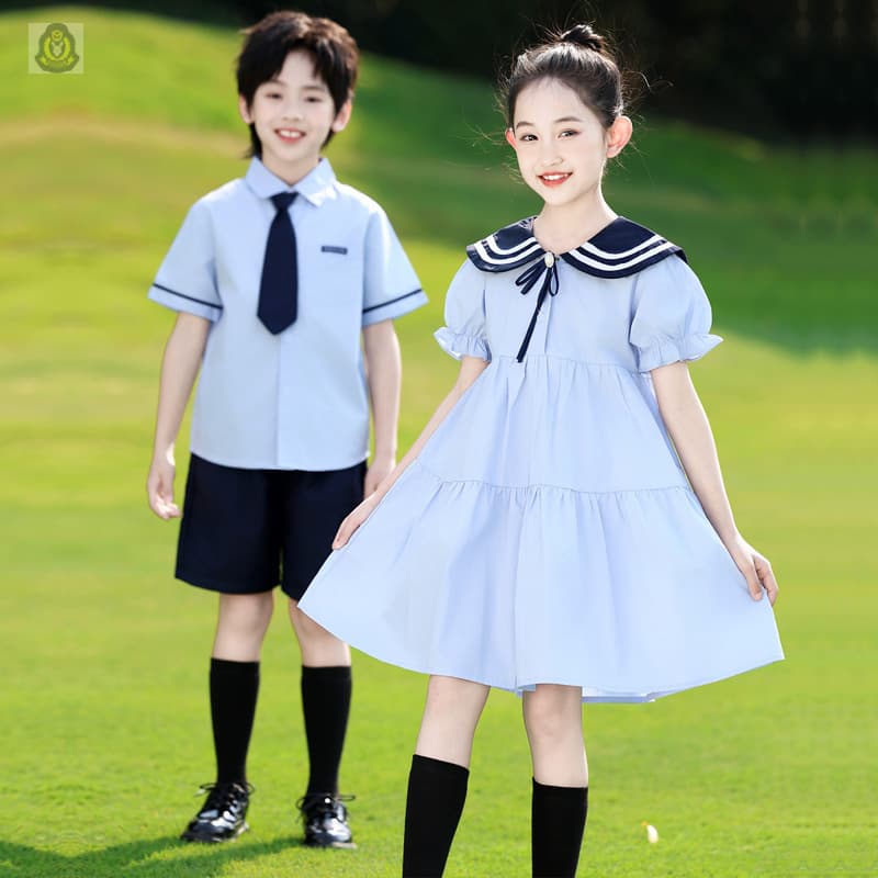 Children's Performance Dress for Kindergarten Graduation Class Photo, Elementary School Student Dance Chorus Costume Dress