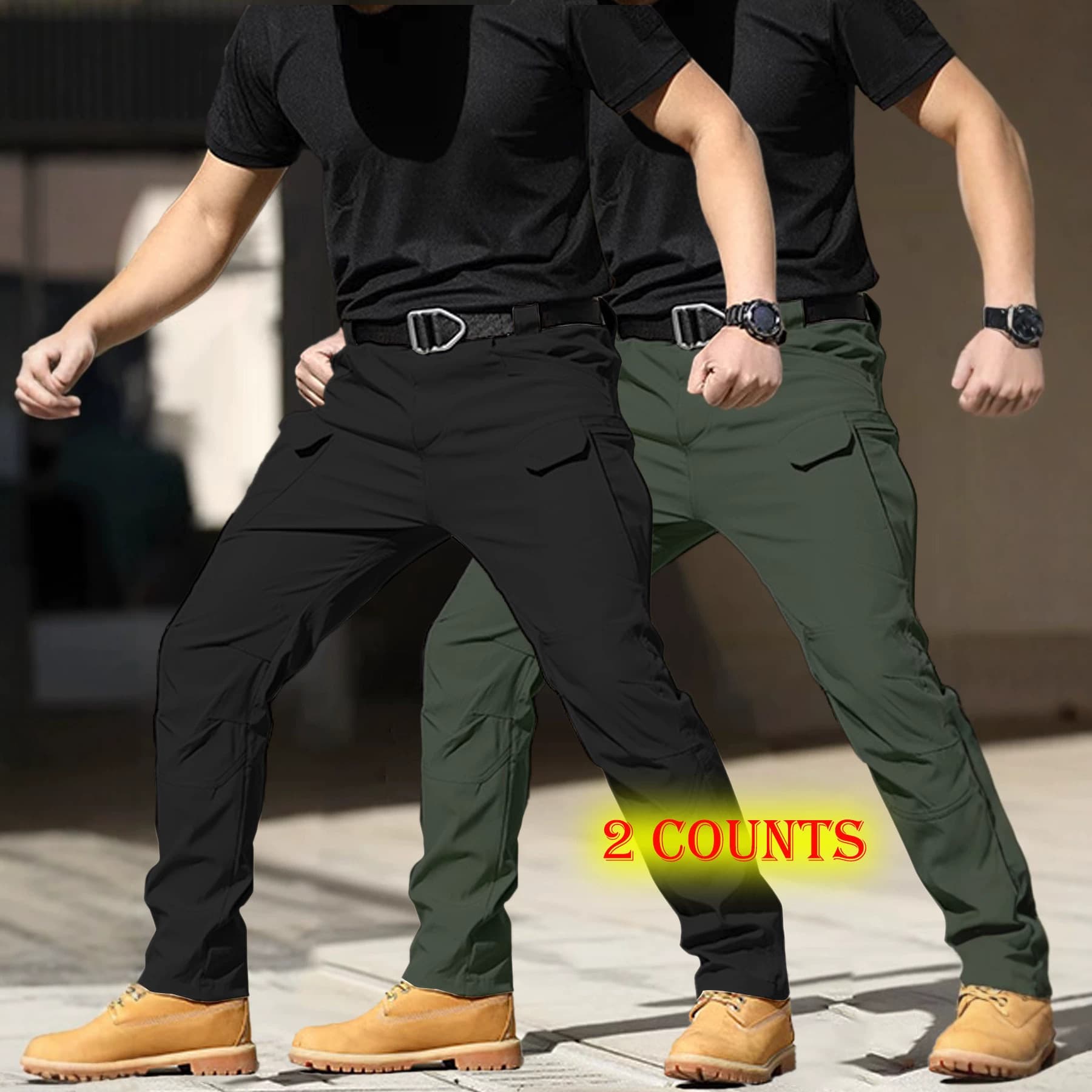 AliExpress 2026 Summer Men's Tactical Casual Pants Outdoor Straight Leg Versatile Multi-Pocket Cargo Pants In Stock