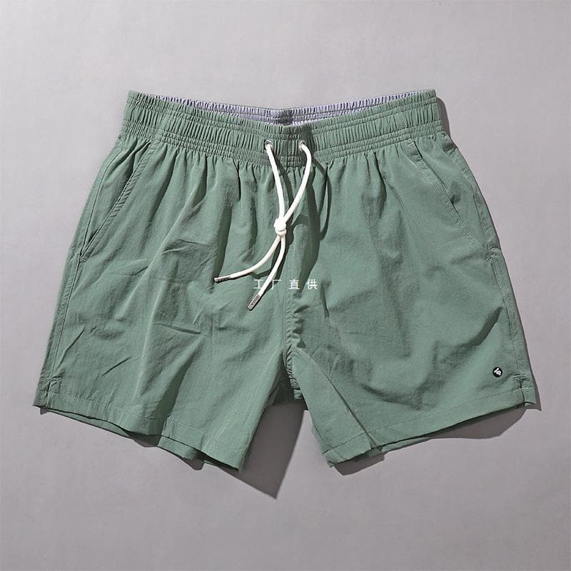Men's Beach Pants for Beach Vacation, Quick-drying, Breathable, Water-playing Swimming Trunks, Daily Casual Outer Wear Three-quarter Pants