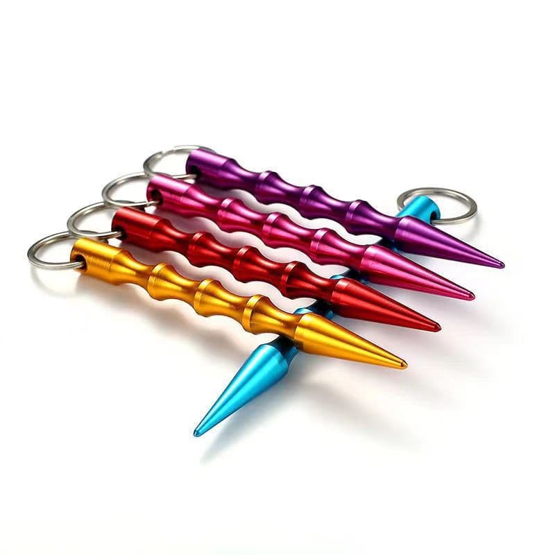 Women's Self-Defense Anti-Wolf Stick, Pen-Shaped Kubotan, Portable with Keychain, Outdoor Multi-Functional Self-Defense Tactical Pen