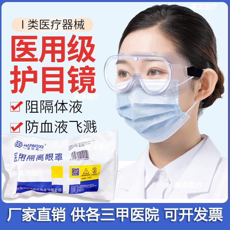 Changxi anti-fog goggles anti-droplet transparent protective glasses dustproof fully sealed HD total enclosure visor wholesale