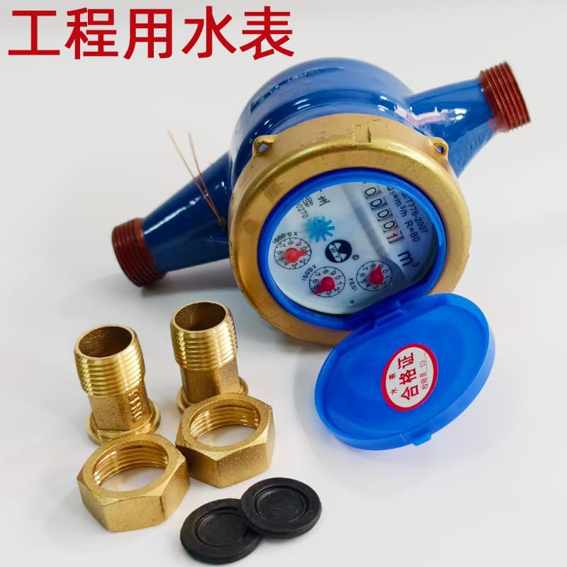 Household Water Meter DN15 Cold Water Meter Rotary Vane Horizontal Water Meter Cast Iron Wet Type Mechanical Water Meter Cross-border