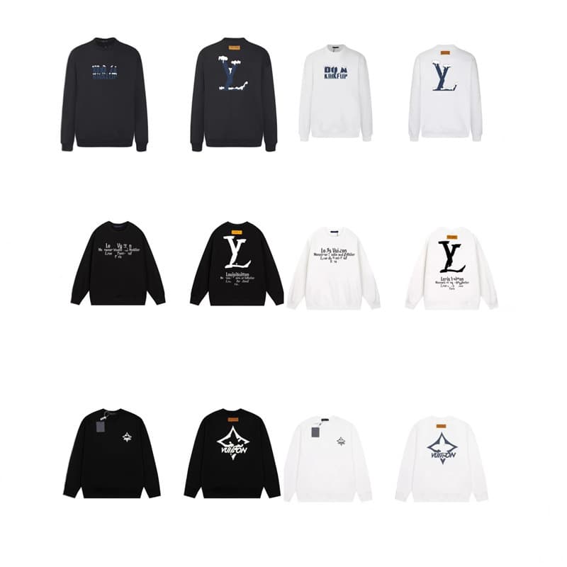 Correct version 25S Lvjia cross-border supply David's coat for men and women of the same style loose round neck printed long-sleeved T-shirt foreign trade