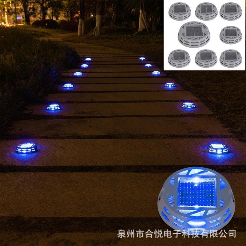 Solar-powered outdoor courtyard lights, in-ground lights, lawn lights, pressure-resistant die-cast aluminum ambient lights, cross-border Amazon