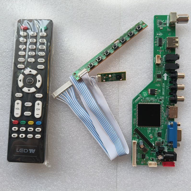 TV Driver Board RR52C.03A TV Controller Driver Board DVB-T2 DVB-T Universal Scaler