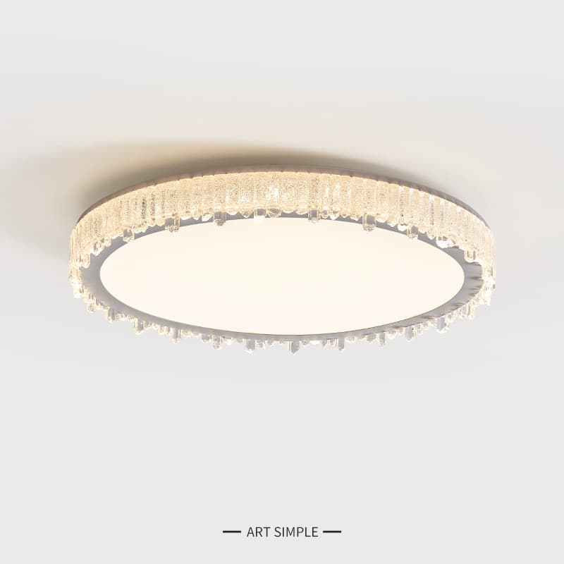 Light Luxury Bedroom Ceiling Light Living Room Modern Simple Atmosphere Full Spectrum Eye Protection Main Room Lighting Minimalist Style