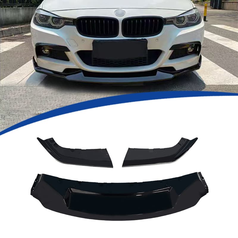For 2013-2019 BMW Sport 3 Series F30 Front Lip Spoiler MAD Style 3-Piece