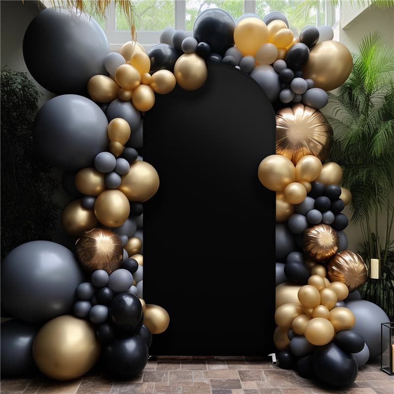 Amazon-Selected Birthday Engagement Arch Cover Welcome Sign Display Stand Stretch Cloth Cover Background Wall Decoration