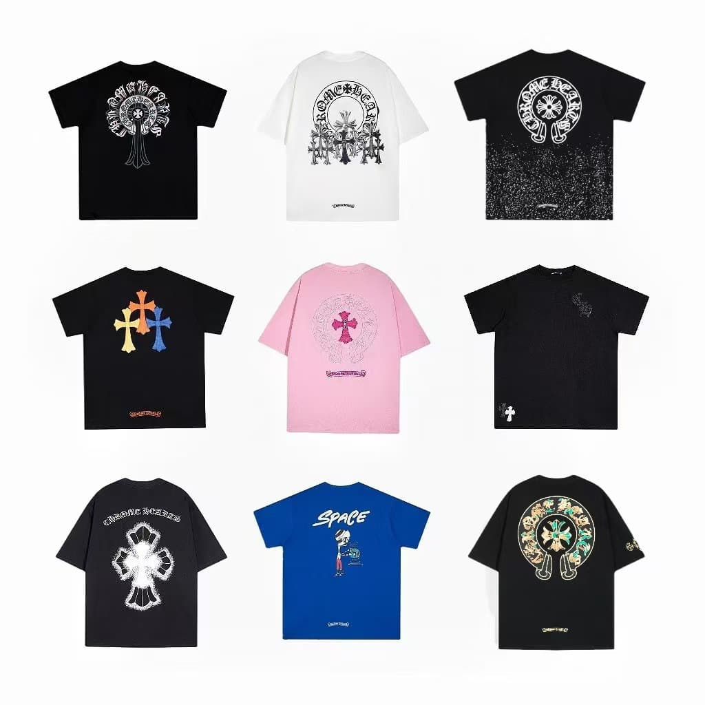 Cross-border Hot Selling New Croxin Summer Trendy Short Sleeve T-Shirt Series for Men and Women, European and American Street Style