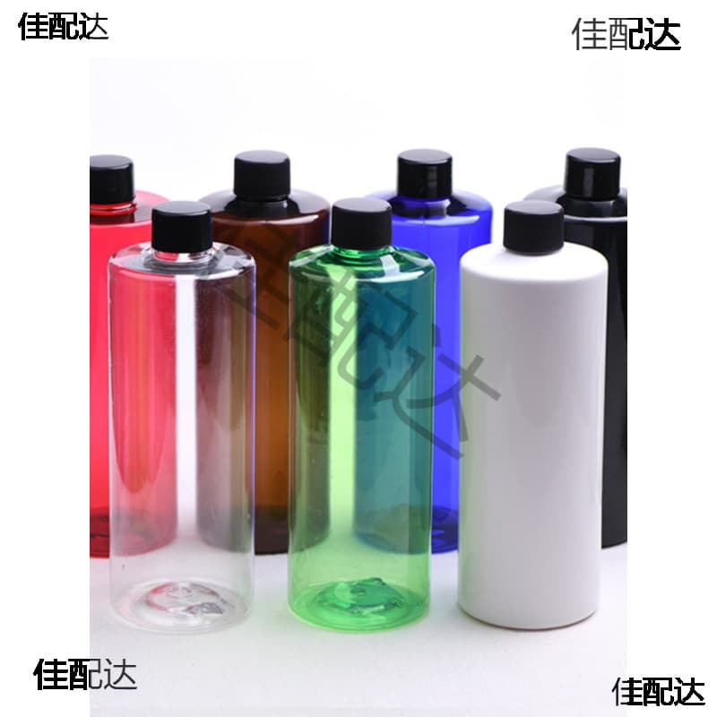 500ml Flat Shoulder Plastic Cosmetic Bottle, Screw Cap Plastic Bottle, Empty Trial Bottle for Hydrosol and Flower Water