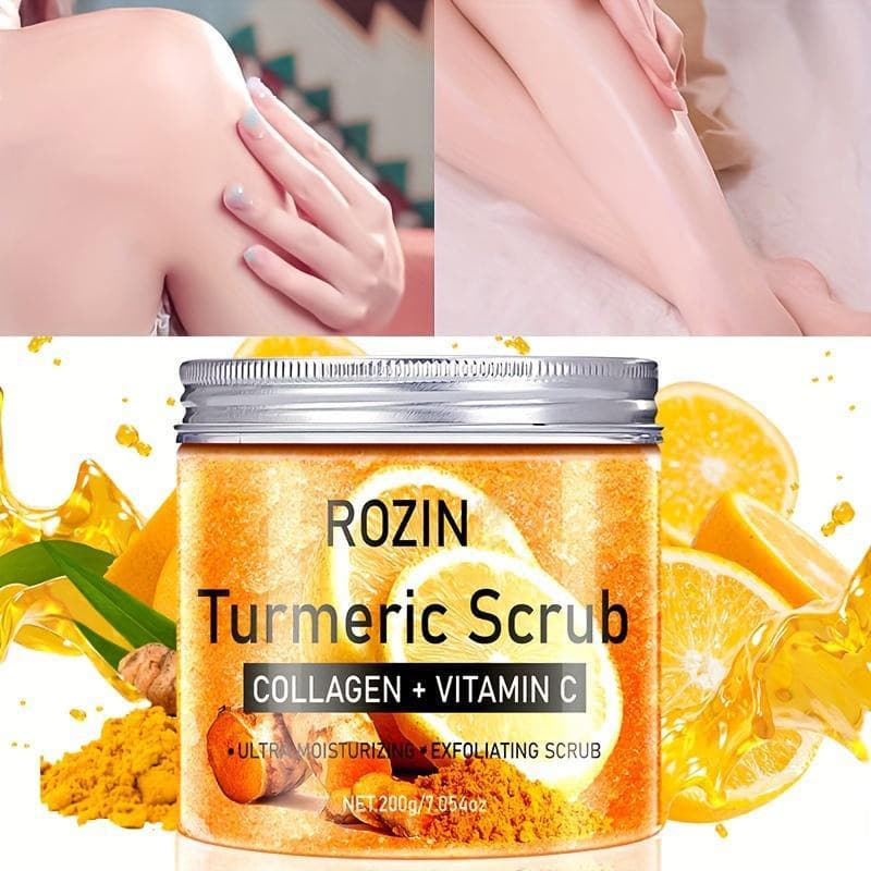 Cross-border Turmeric Scrub Turmeric Exfoliating Body Scrub for Chicken Skin, Knees, Arms, Elbows, Dullness