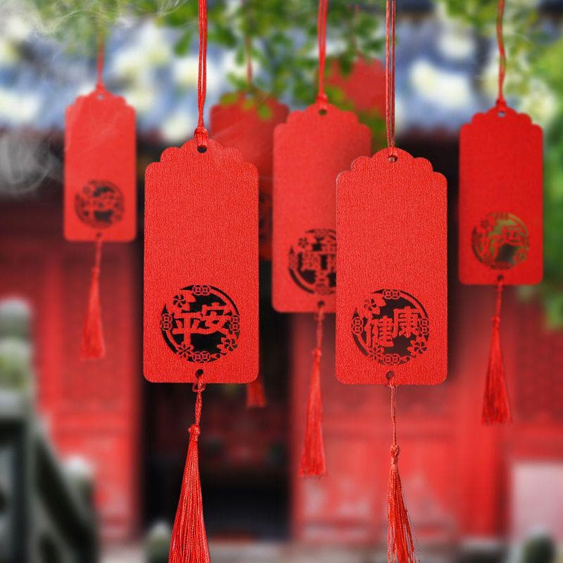 Wooden handwritten waterproof couple wishing plaque, prayer plaque, ornament for festivals, marriage, temples, scenic spots, plaque with logo.