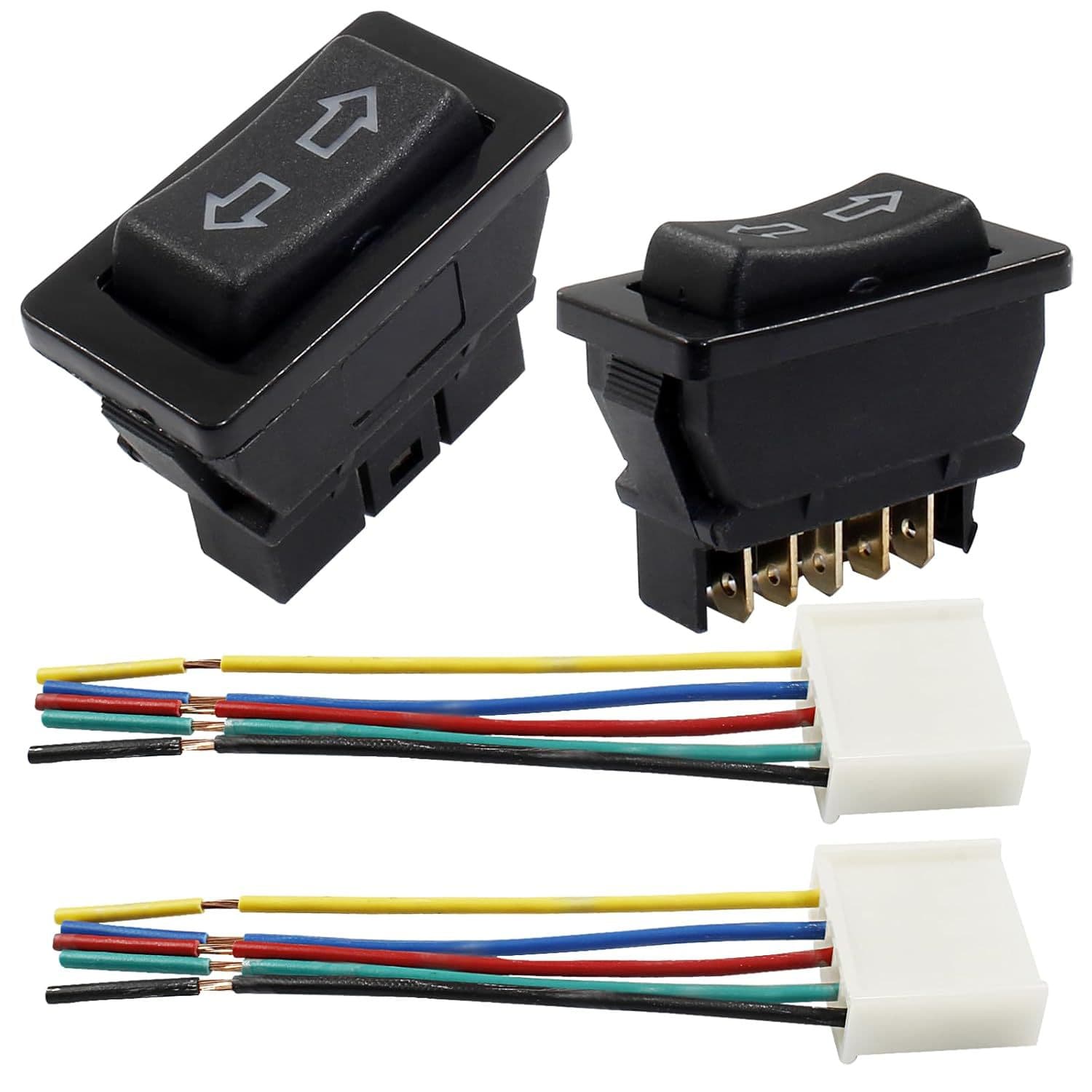 Double arrow ASW-01 electric lift window switch 5-pin car universal glass lifter
