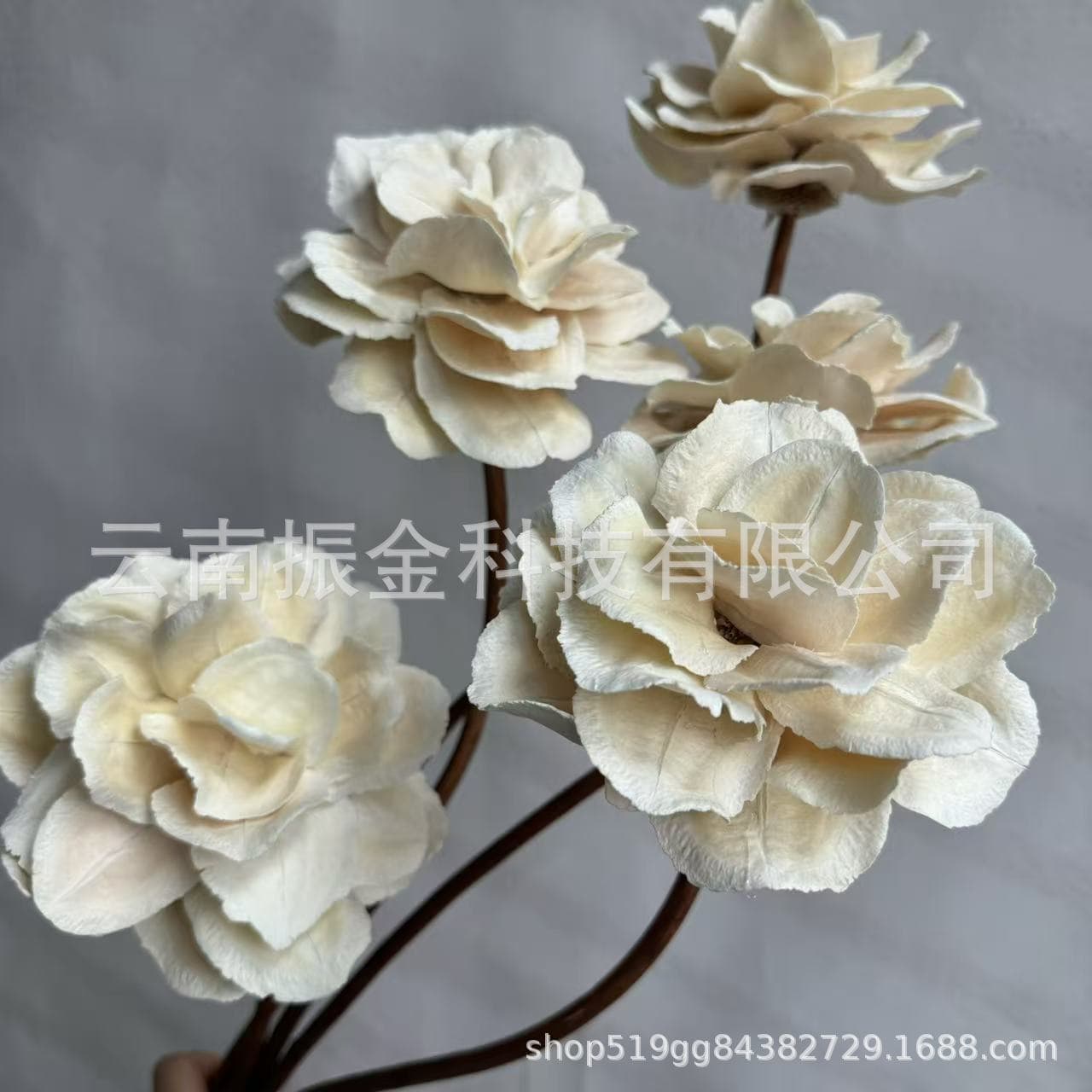 Large-flowered Victoria Anemone Pinecone Plant Handcrafted Assembly High-end Home Decoration Ornament Photography Prop