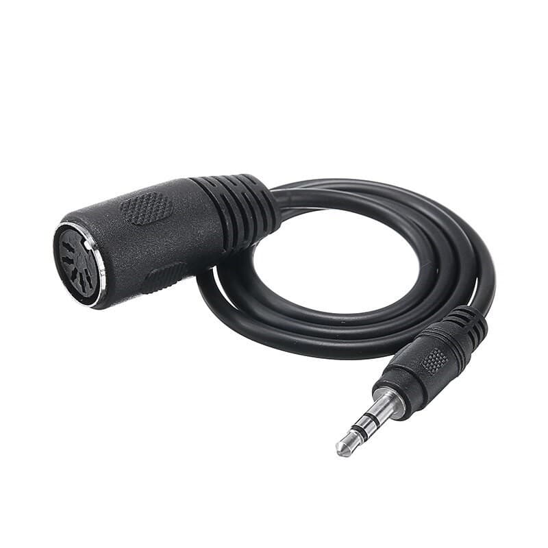 3.5mm Audio Plug to MIDI Line Computer Audio Output MIDI 5-Pin MIDI TRS DIN Audio Cable