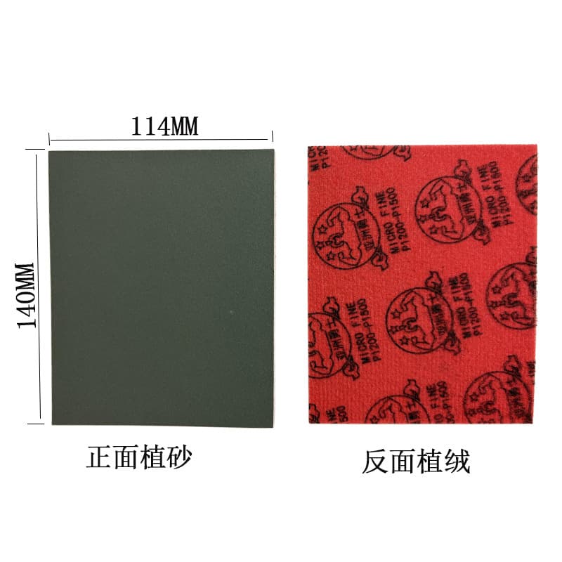 Cross-border Asian Warrior Backed Sponge Sandpaper for Plastic, Metal, Wood, Stone with Good Adhesion Sponge Sanding Block
