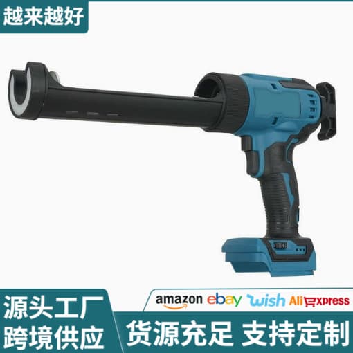 Foreign trade electric glass glue gun rechargeable silicone glue gun pressure gun soft and hard caulking double-tube beauty seam glue gun glue gun