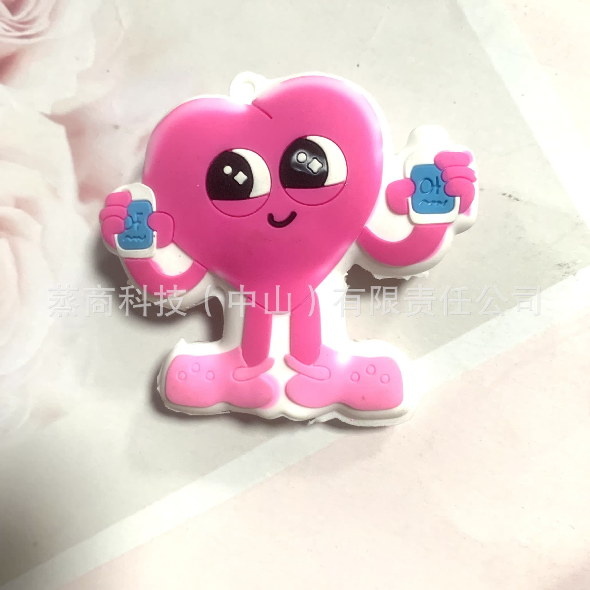 Soft glue keychain ampoule bottle opener novel advertising gift creative gift resin crafts love