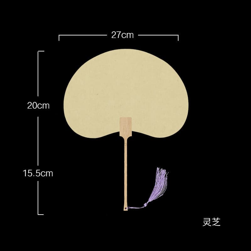 Chinese Style Lacquer Fan Blank Round Fan for DIY Lacquer Art, Antique Style Lacquer Fan Factory Wholesale